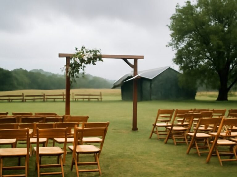 Como planejar a decoração perfeita em sítios e fazendas com um plano B para chuva