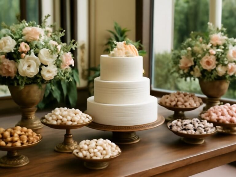 Guia completo para montar mesa de doces e bolos de casamento em BH